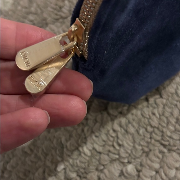 Dior Midnight Blue Suede Cosmetic Case - Picture 5 of 6